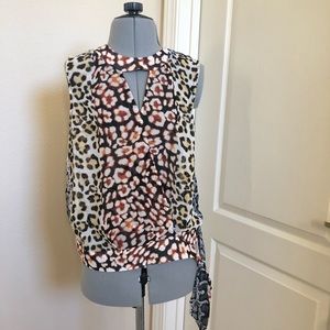 EXPRESS Animal Print Sheet top